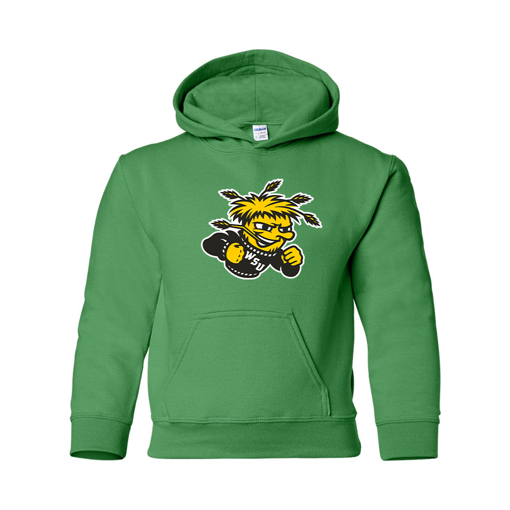 Youth Wichita State Shockers  Gildan Heavy Blend  Hooded Sweatshirt